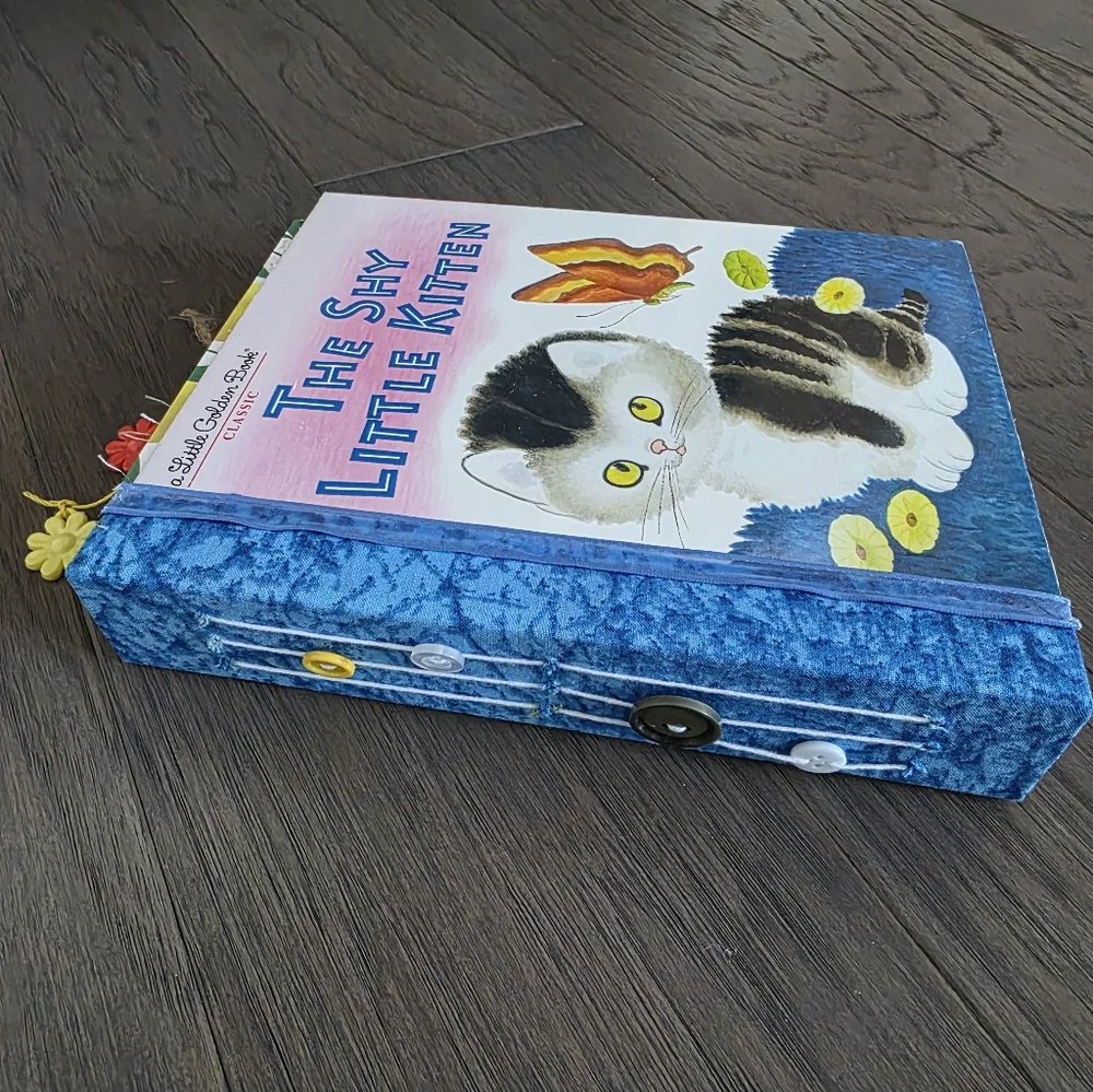 Little Golden Book The Shy Little Kitten Handmade Junk Journal + Original Book